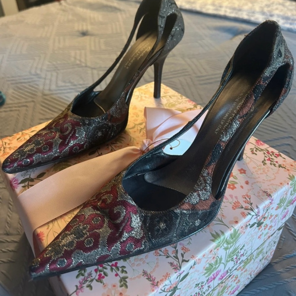 Donald J. Pliner Multicolor Patterned Heels